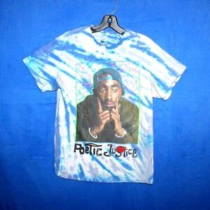 Poetic Justice Tupac Tie Dye T-Shirt M